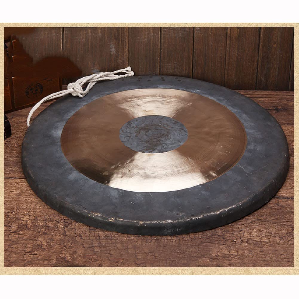 "gong gong tibetano gong+tibetano Gong nascosto che colpisce il gong gigante Gong cinese con gong e mano a martello selezionati per garantire la qualit��(Color:A,Size:30CM)"