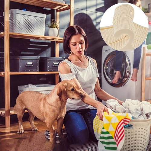 Miniatura 5 de 40 perchas de plástico para ropa para mascotas, perchas de gasa de limón para animales pequeños, perchas de ropa con estampado de patas de mascotas,