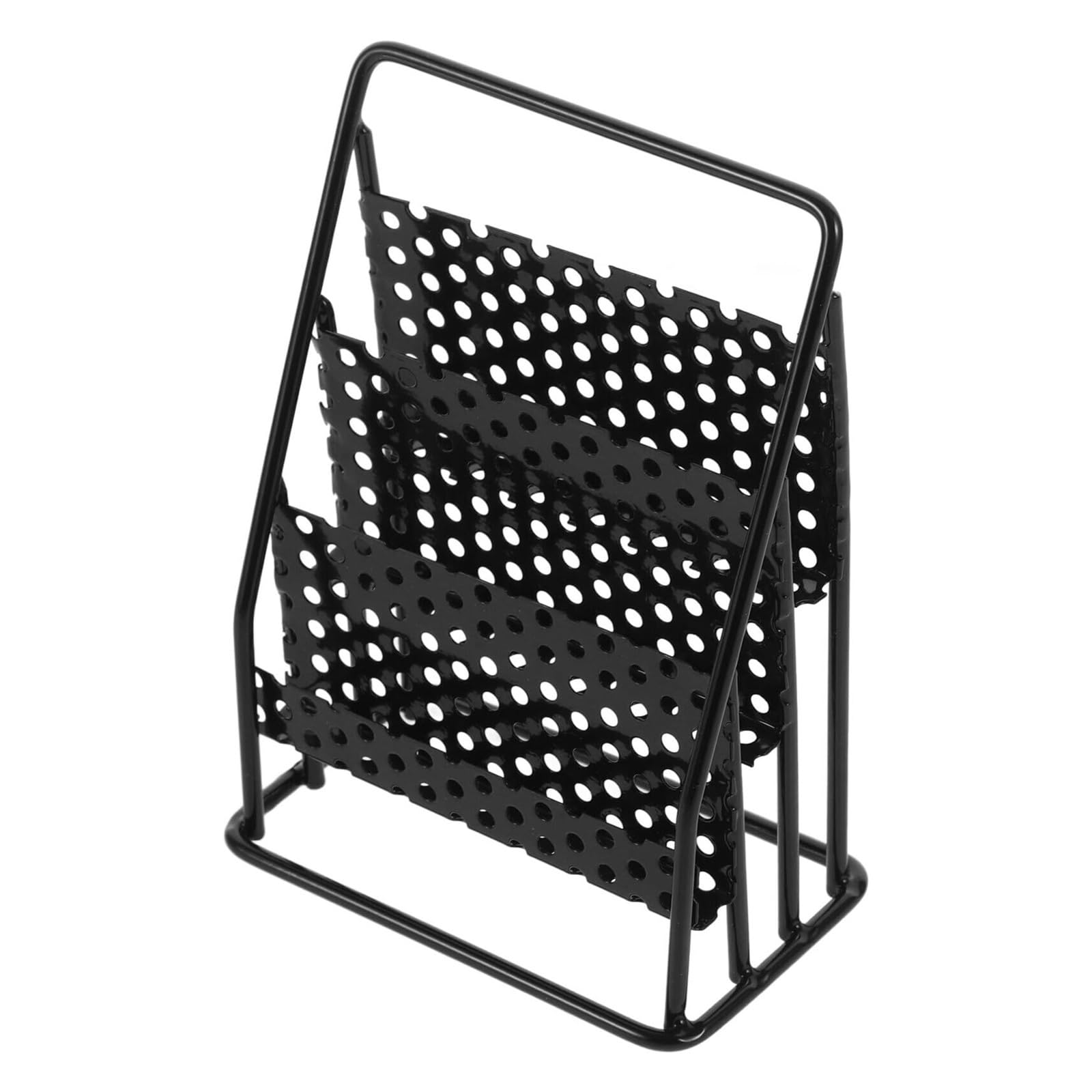 ZAWBNREOPC magazine rack Metal Desktop Magazine Display Rack Multi-use Bookcase Mini for Home Office and Bedroom Living Room