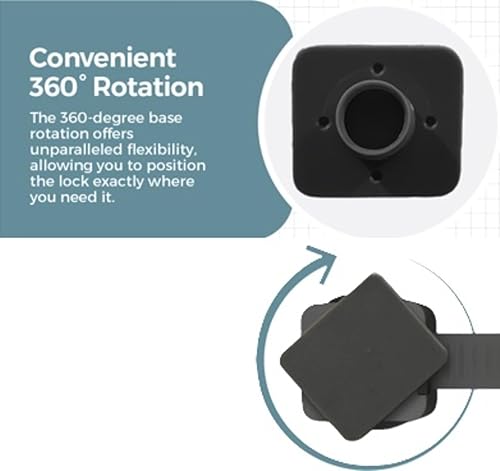 Miniatura 4 de Cerraduras de gabinete a prueba de bebés (paquete de 6 negros), cerraduras de gabinete a prueba de niños, sin taladrar, fácil instalación,