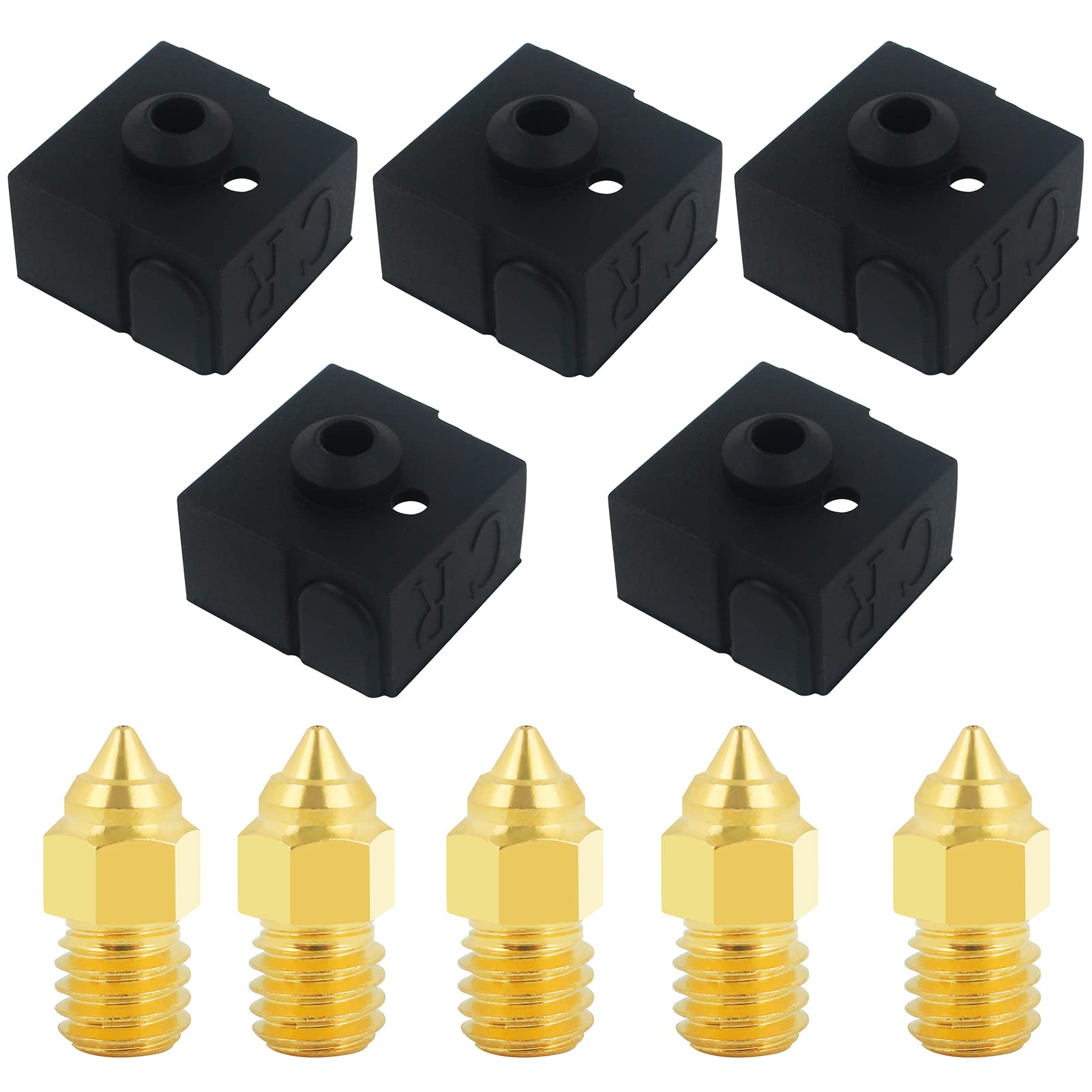 Buy Official Creality Ender 3 V2 Neo Brass Nozzles 0.4mm M6 MK Extruder Tips, Heater Block