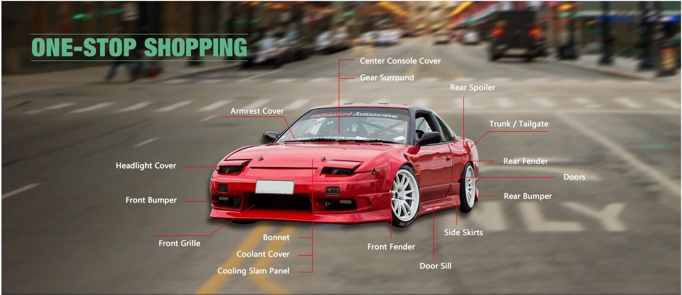 Amazon.com: EPR Carbon Fiber for Nissan 180SX S13 Silvia Air Box