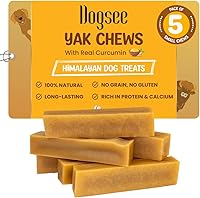 Vista 19 de Dogsee Masticadores de queso de yak del Himalaya con cúrcuma para perros 1lb (Grande - 4 barras) 100% totalmente natural Golosinas para razas