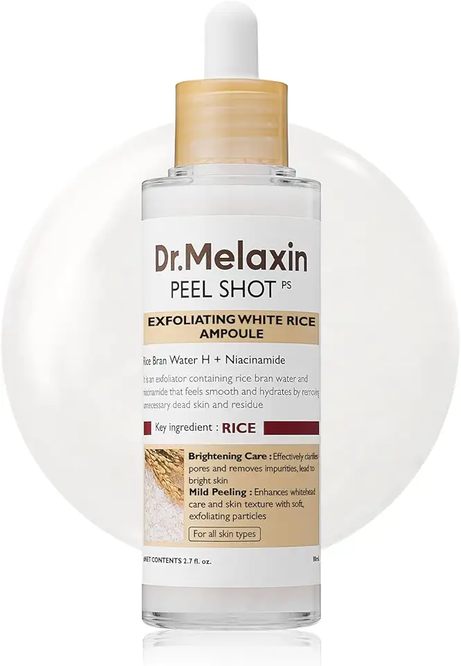 Dr Melaxin Peel Shot, Peel Shot Glow Rice White Rice +black Rice (WHITE)