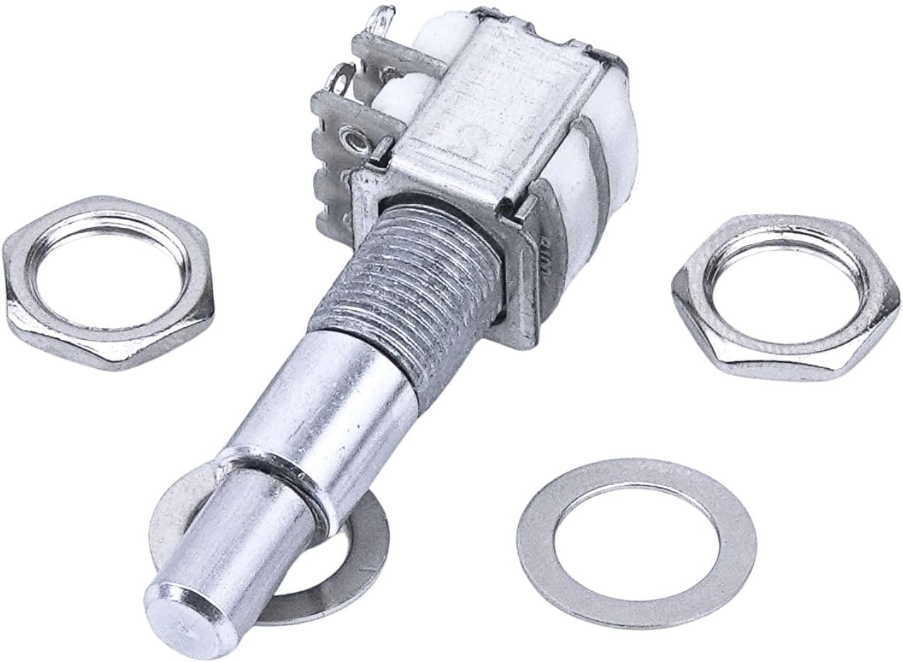 Guitar Bass Dual Pots Stacked Concentric Potentiometer with Center Detent for Bass Electric Guitar Parts (B25K)