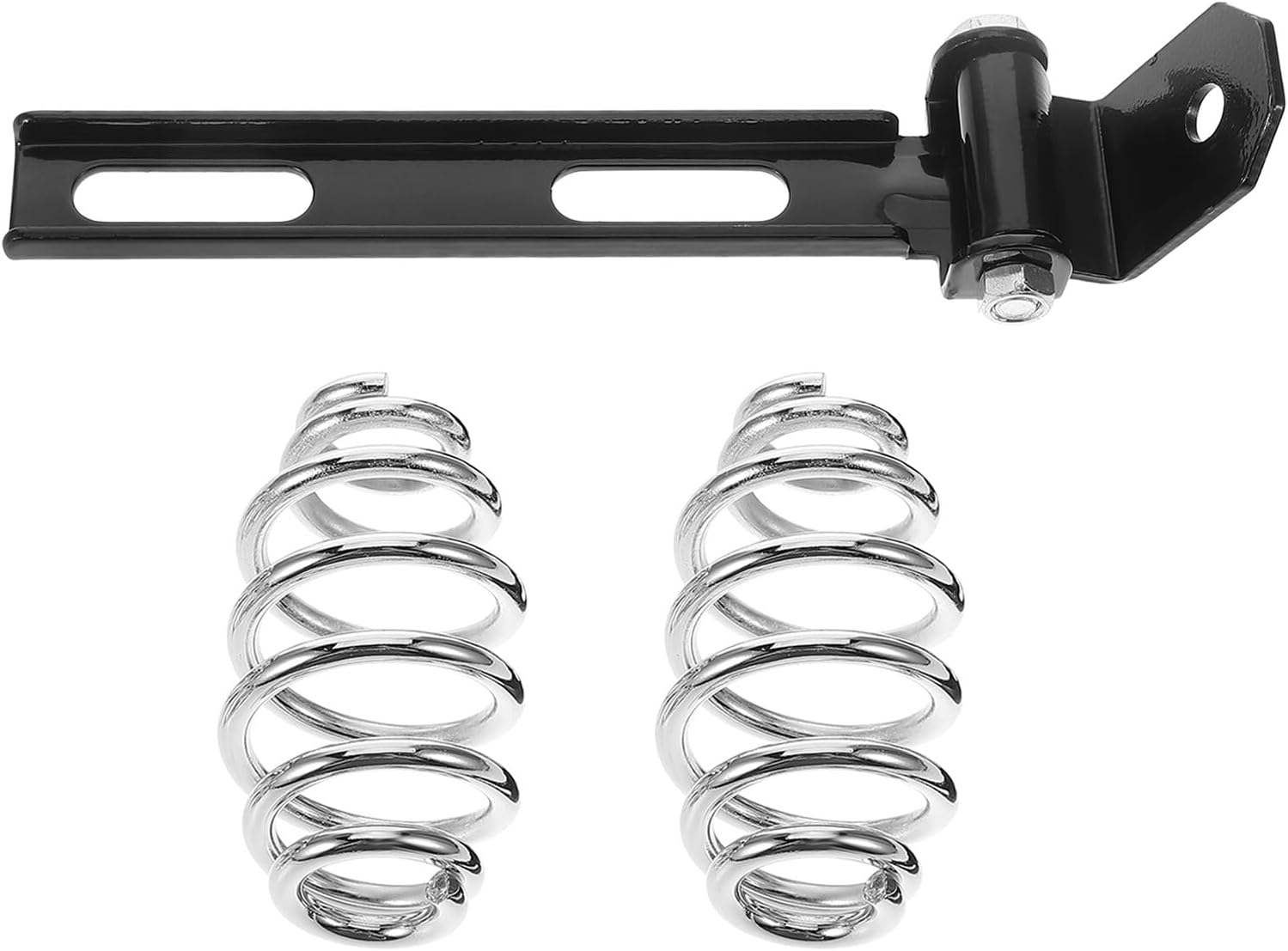Outanaya Motorcycle Seat Spring Bracket Front Bar Mounting Kit Compatible with Harley Bobber Chopper Sportster, Universal Solo Seat Support for Road and Dirt Bikes