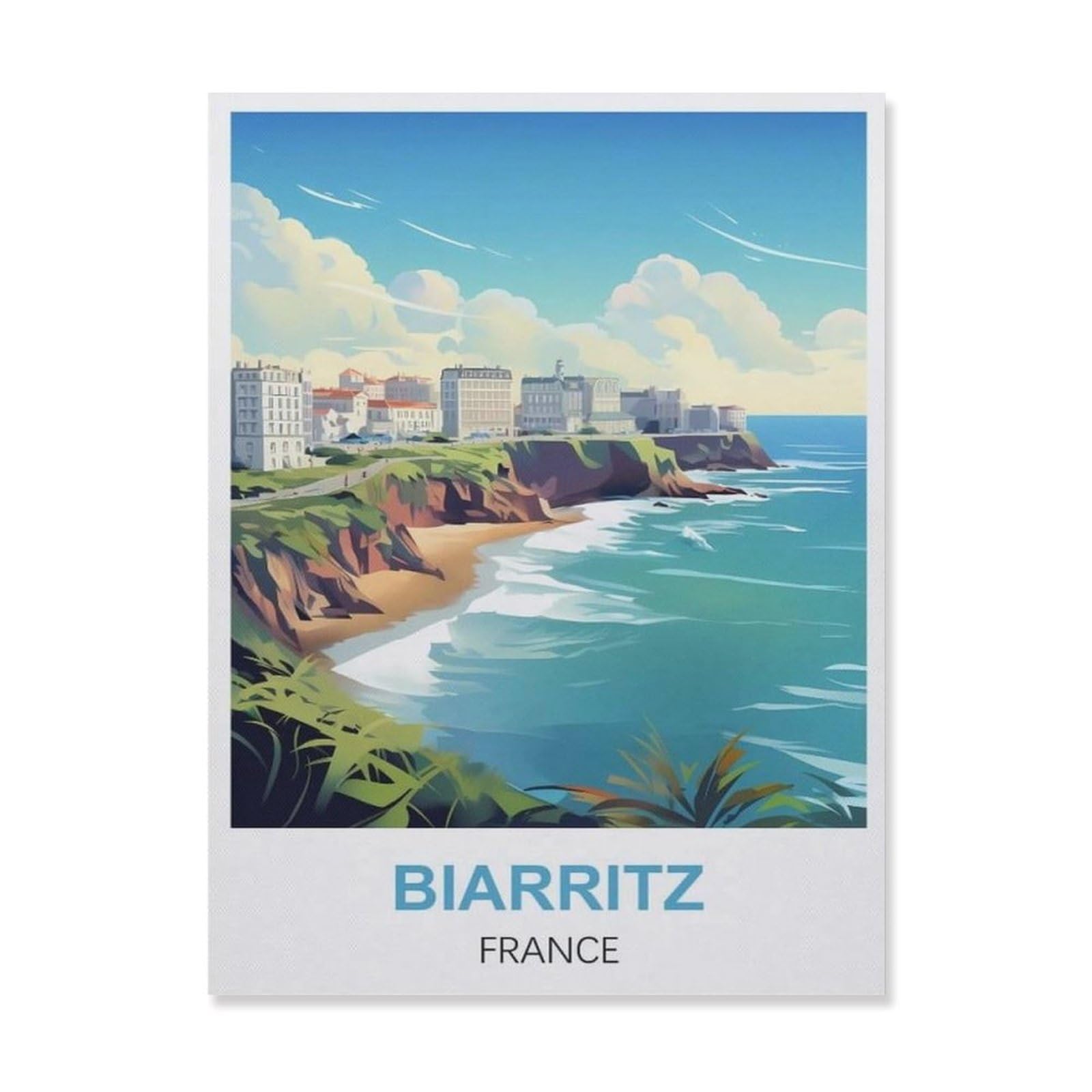 Metal Signs，Biarritz France(15x30cm）
