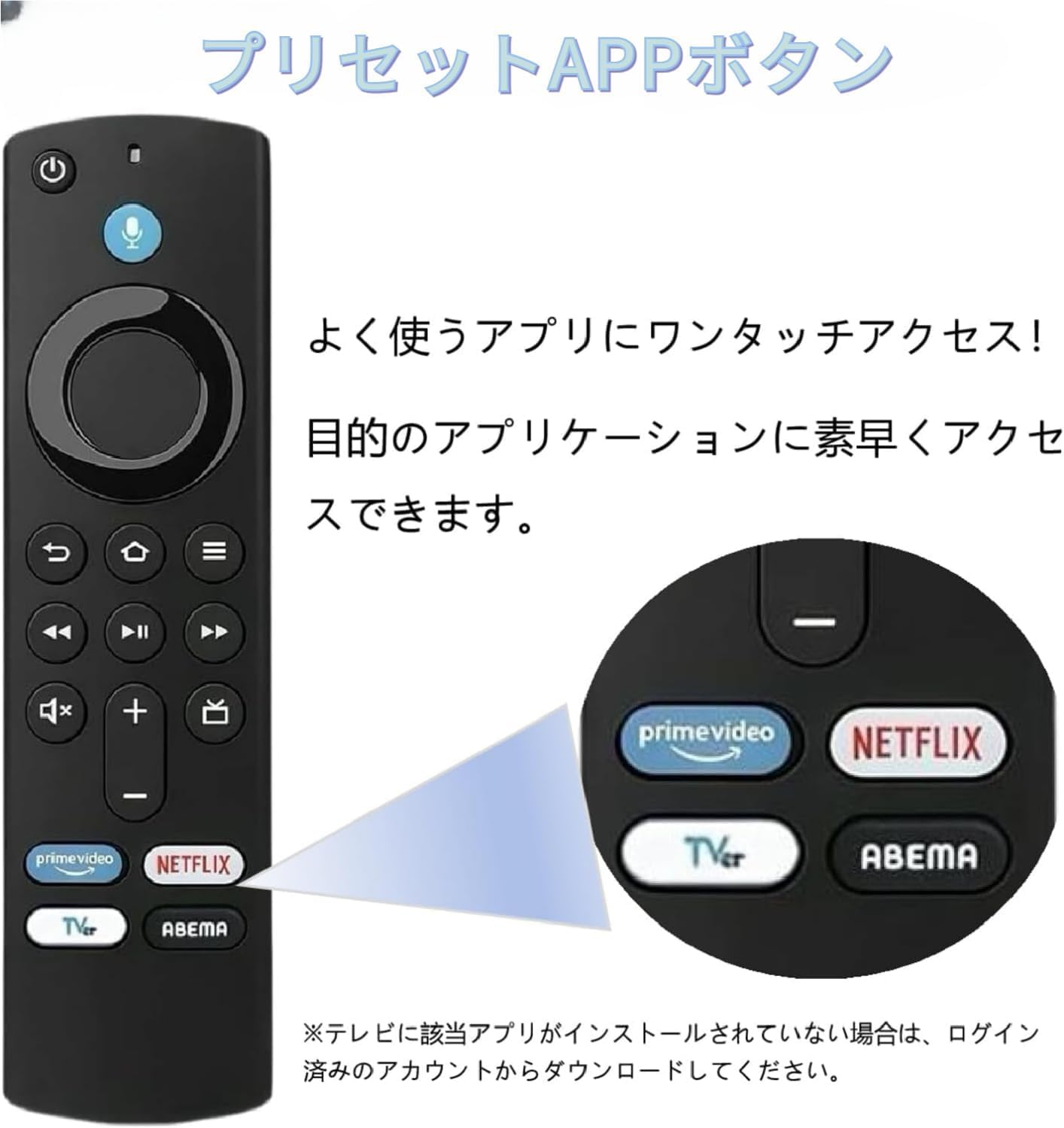 Amazon.co.jp: 交換用リモコン ファイヤー TV スティック リモコン
