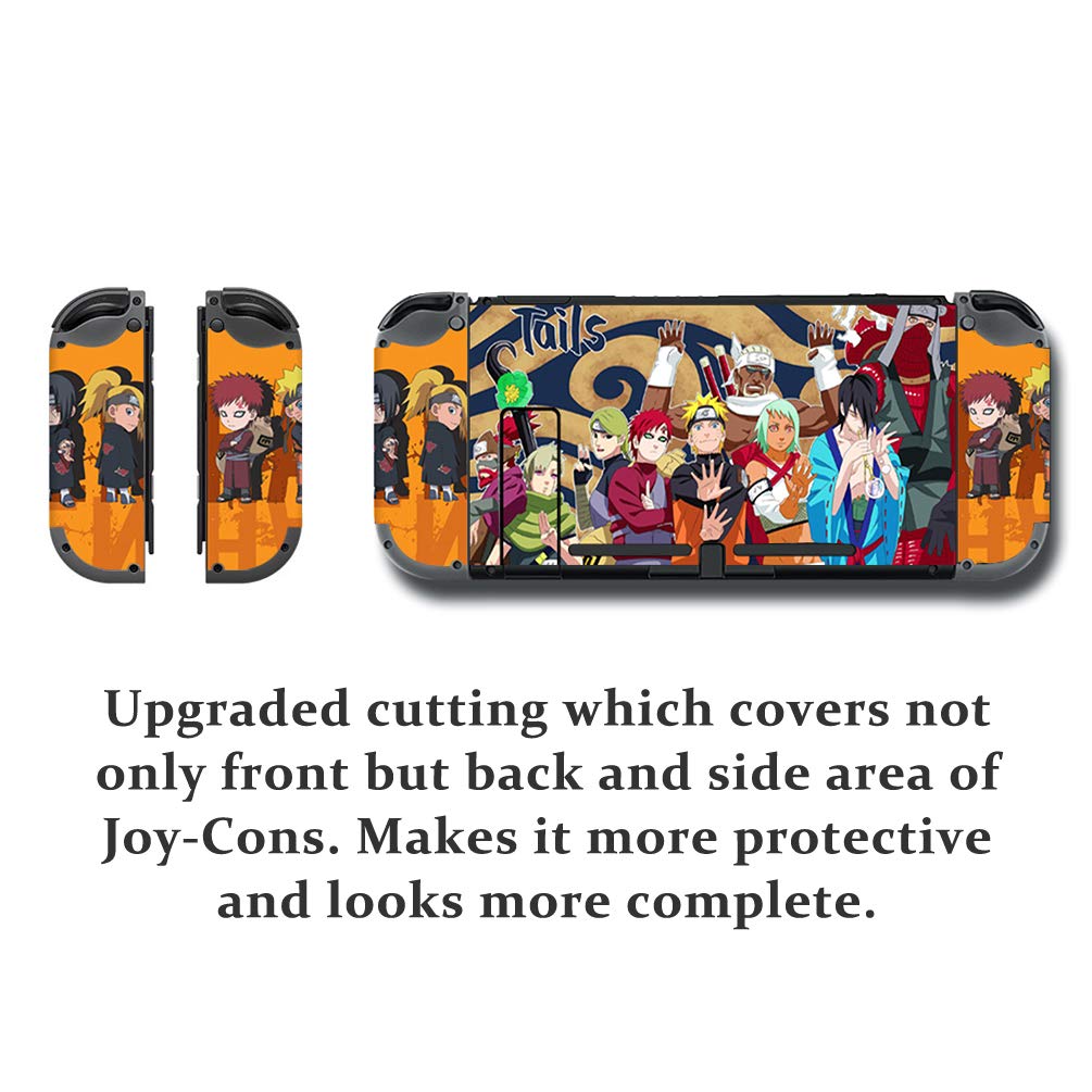 GilGames Decals Vinyl Skin for Nintendo Switch, Full Set Wrap Protector Stickers Cover Joint Protective Faceplate Console Dock : Video Games