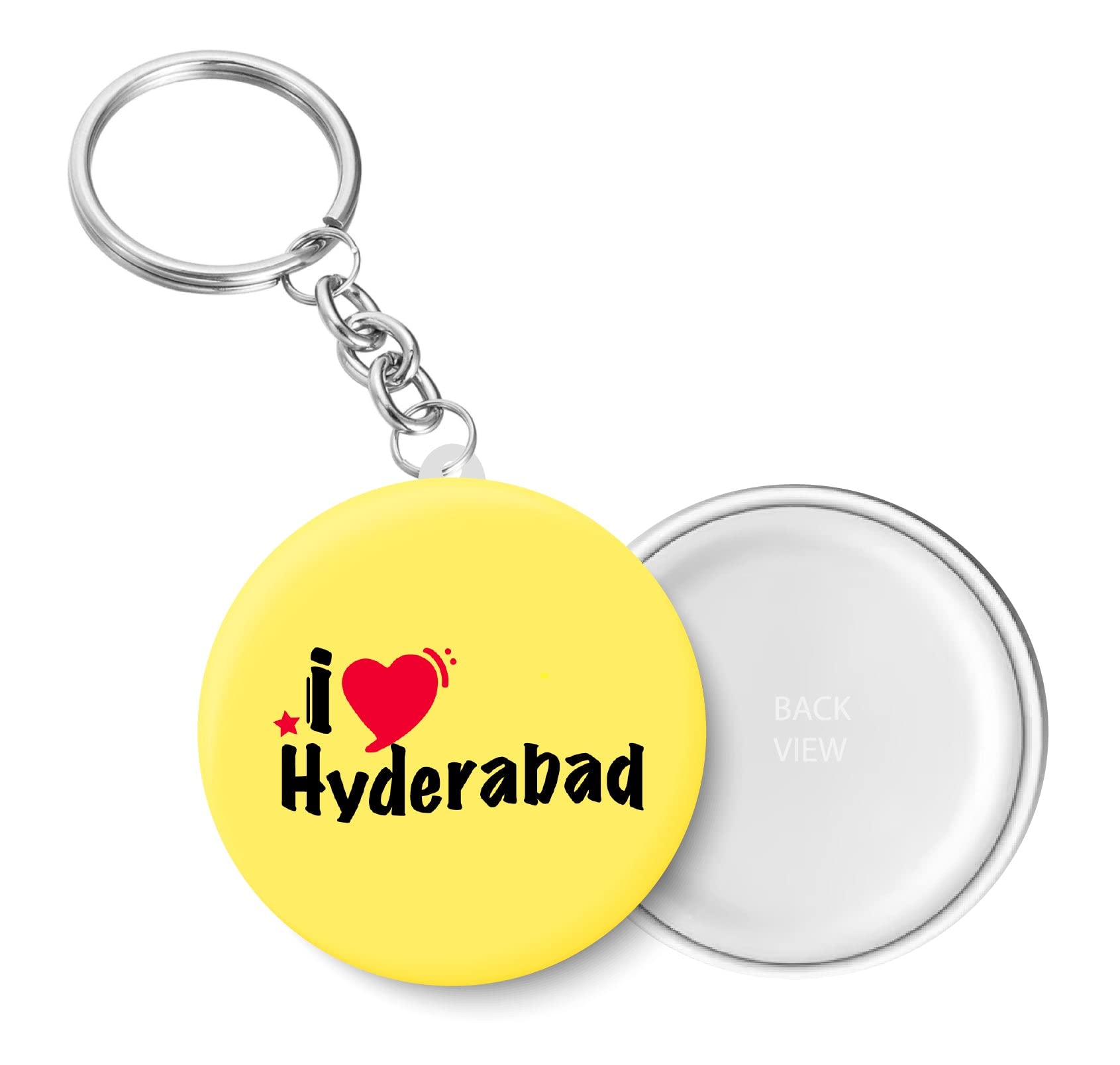 peacockride I Love Hyderabad Key Chain (Plastic, Multicolor, 44MM)-picture-56