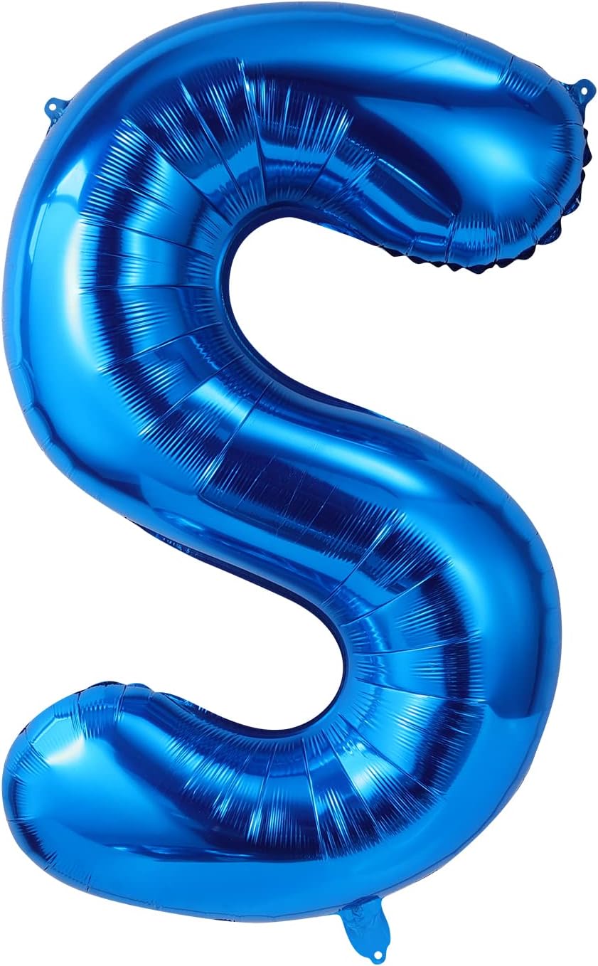 AIEX 40inch Letter Balloon, Large Letter Balloon Blue