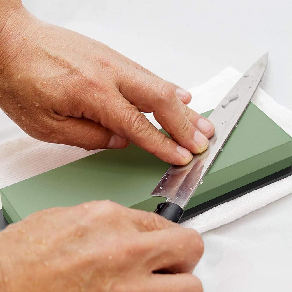 Exсluѕіvе Dіѕсоunt 🔥 Knife Sharpening Stone Kit, Professional Whetstone Sharpener Stone Set, Premium 4 Side Grit 400/1000 3000/8000 Water Stone, Non-slip Bamboo Base, Flatting Stone, Angle Guide Rеvіеw Dіѕсоunt Knife Sharpening Stone Kit, Professional Whetstone Sharpener Stone Set, Premium 4 Side Grit 400/1000 3000/8000 Water Stone, Non-slip Bamboo Base, Flatting Stone, Angle Guide