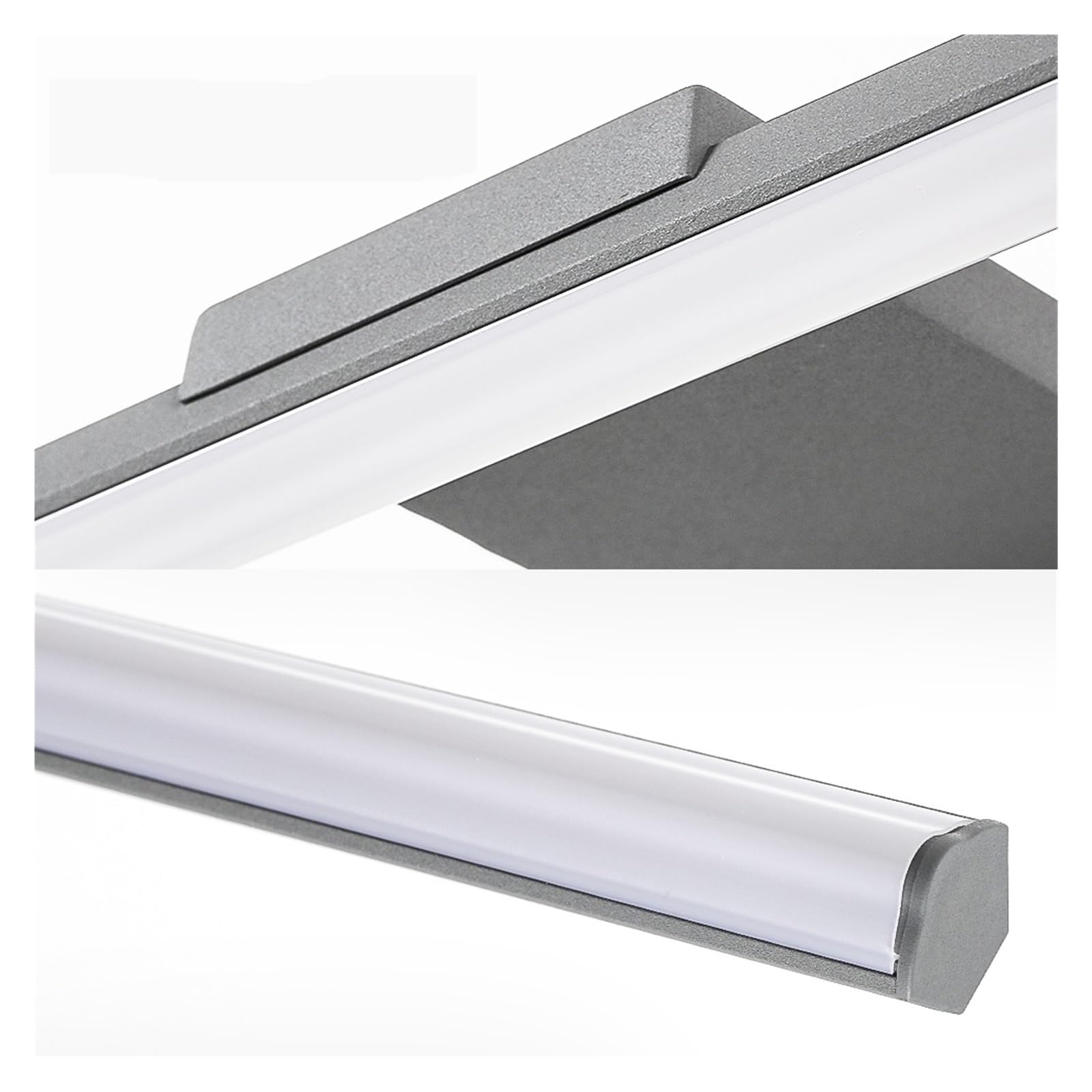 8W-20W Morden Led Vanity Lights Do Lustra Długie Wnętrze Wodoodporne Oświetlenie Ścienne Łazienki Kinkiet Wewnętrzny(Cool,BLACK_56CM(12W))
