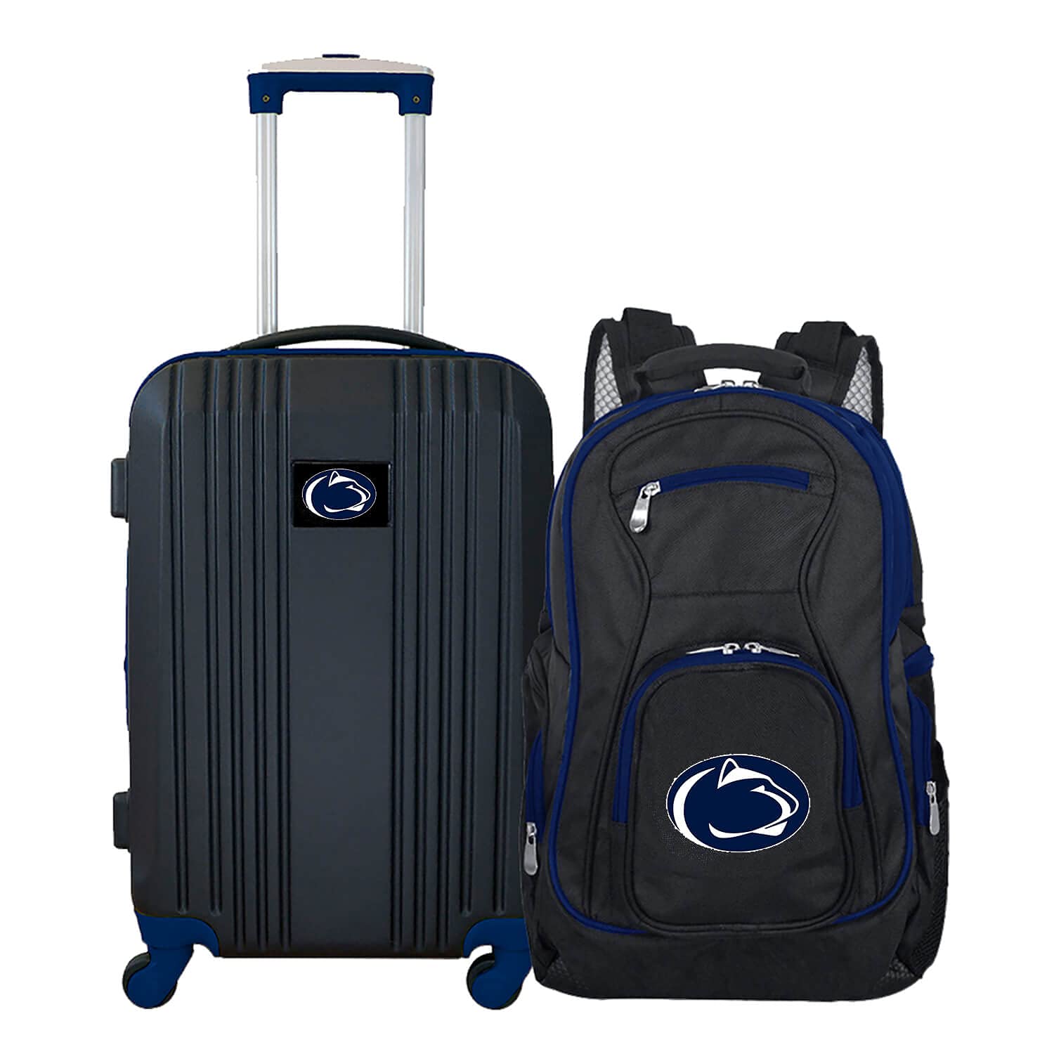 Denco Pennsylvania State University Lions 2-Piece Luggage Set, Includes 21-inch Two-Tone Hardcase Spinner and 19