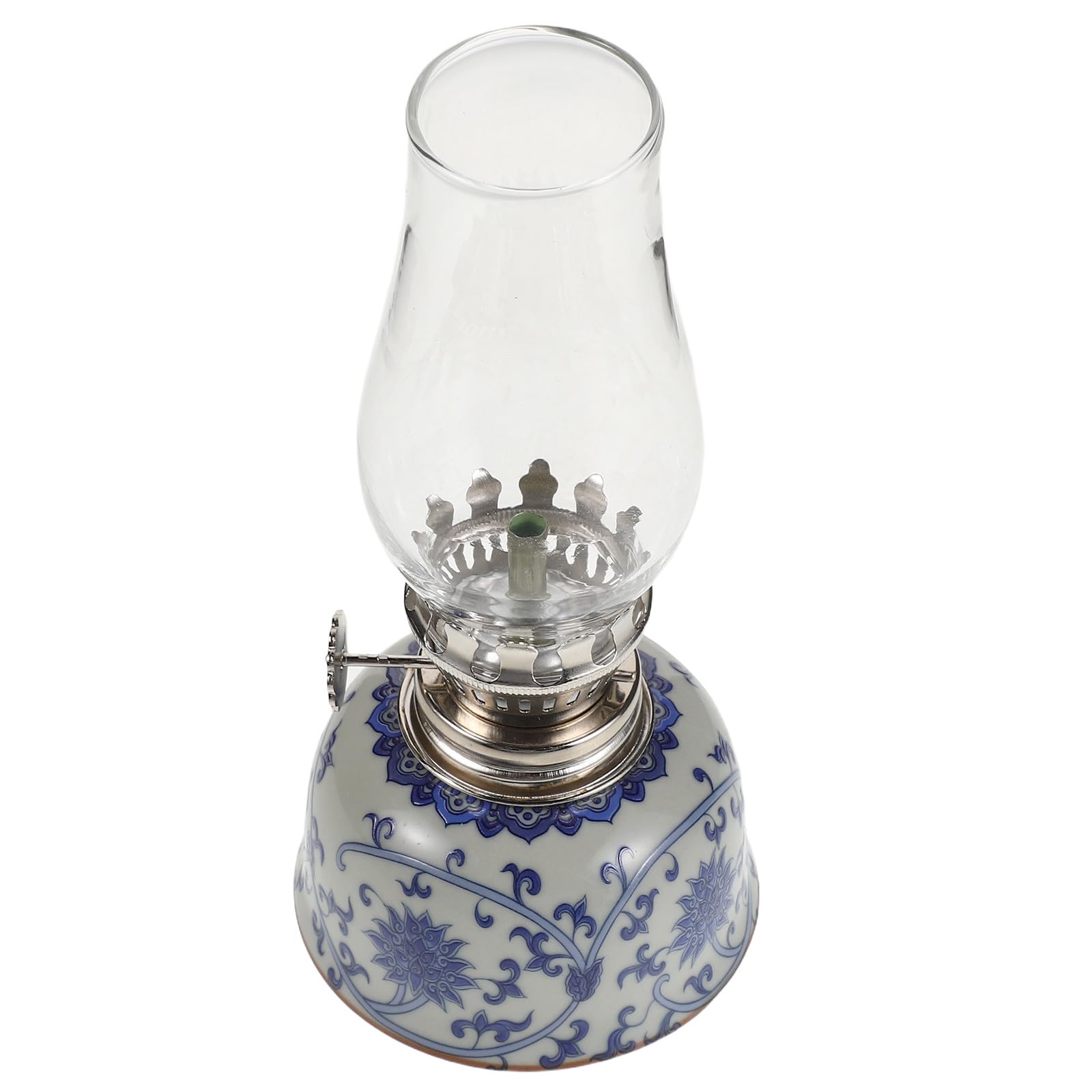 Lampe à huile en céramique lotus vintage décoration élégante