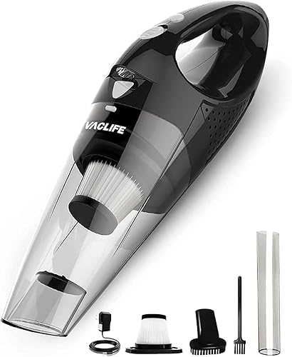 VacLife Aspiradora de mano, aspiradora de coche inalámbrica, potente succión blanca VL189WH