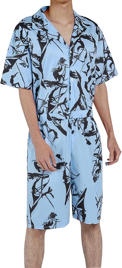 Oanviso Herren Overall Jumpsuit - Einteiler Mit Reißverschluss Für Sommer