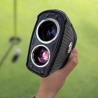 Vista 7 de Bushnell Pro XE Golf Laser Rangefinder, Black/Silver, Large