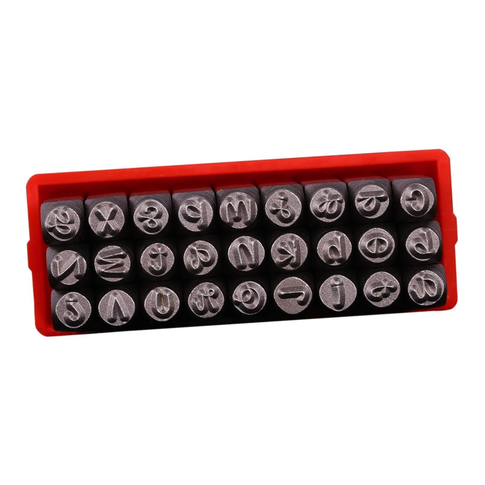 VELURA Metal Stamp Set Pressing Die Steel Alphabet Stamp Set for DIY Jewelry Making Lowercase letters|1X Metal Stamping Tool| Punches| Tools-image-27
