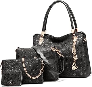 Bolsas De Mão 4 Pçs Bolsa De Ombro Bolsas De Mão Femininas Bolsas De Ombro Bolsas Conjunto De Bolsas Conjunto De Moda Conjunto De Bolsa De Mão Preta Miss
