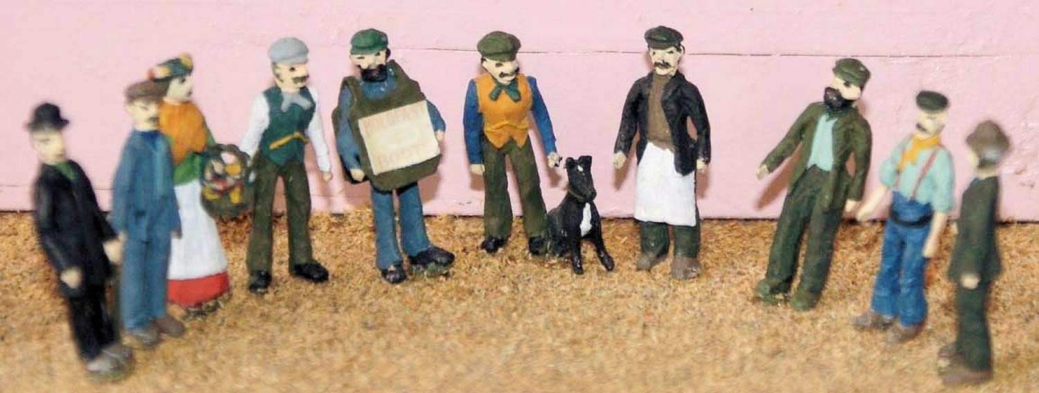 Langley Models 10 Victorian Edwardian Working Class Figures OO Scale UNPAINTED Kit F9