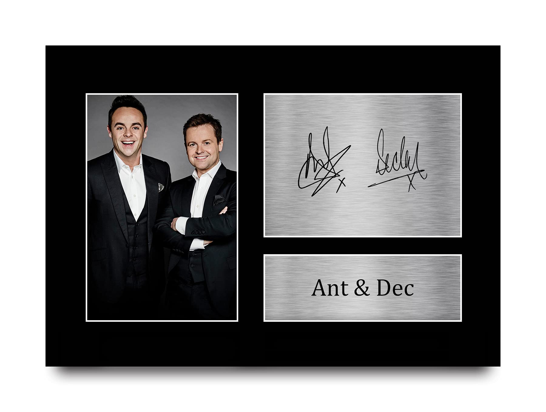 HWC Trading A4 Ant and Dec Gifts Printed Signed Autograph Picture for TV Show Fans - A4
