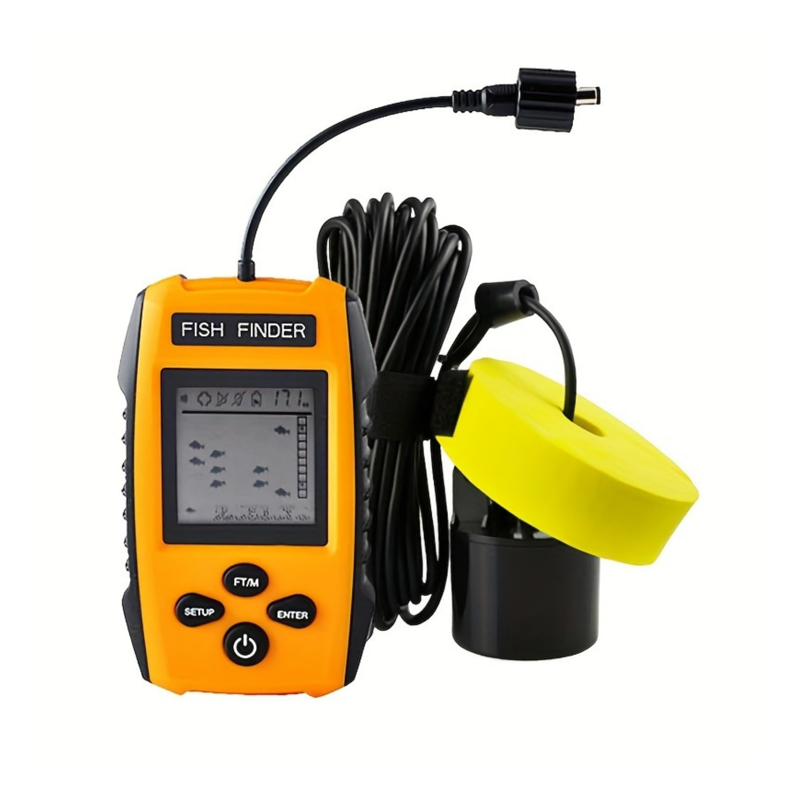 Sonda portátil for Pesca con sonda y transductor de Alarma.