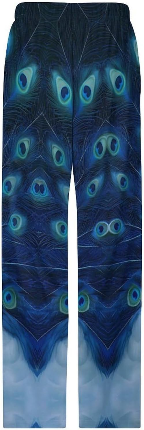 Two Peacocks Women's Pajama Pants Soft Lounge Bottoms with Pockets Comfy Wide Leg Sleep Pant