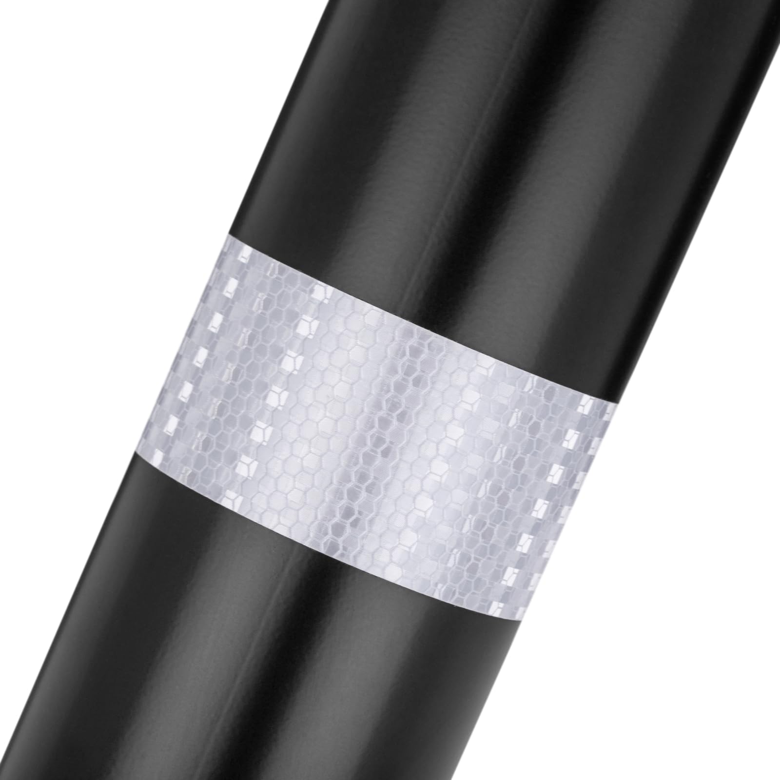 PrimeMatik Pilona bolardo de Acero 76x600mm Negro Base clavada removible