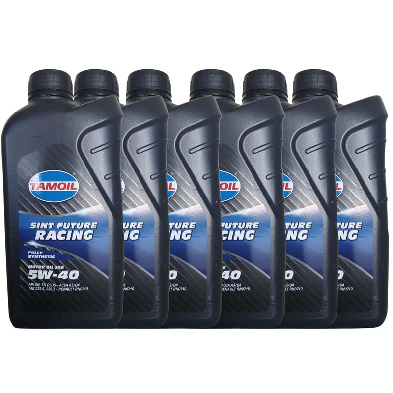 Lubrificanti TAMOIL SAE 5W-40 A3/B4 6x1L - Olio motore Totalmente Sintetico per auto alimentate a benzina o gasolio.