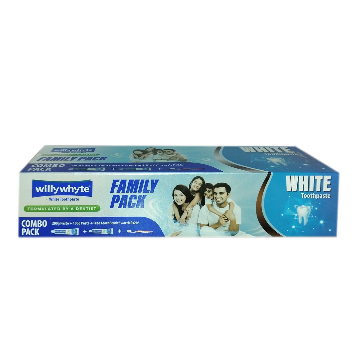 Willywhyte White Toothpaste Family Pack(200gm+100gm+ Free ToothBrush) (B0CV4XFVJ3) Amazon Price History, Amazon Price Tracker