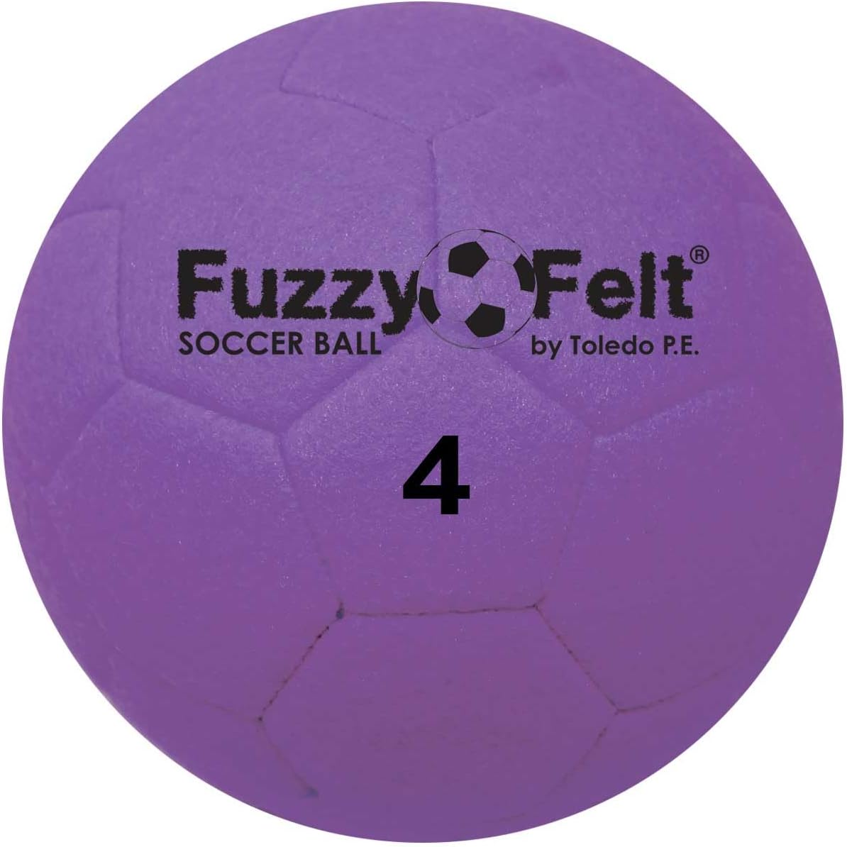Felt Indoor Soccer Balls (Sets of 6) (Intermediate Size 4) with Stitched Panels for Durability
