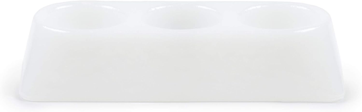Spa Treatment Dish - Ideal for manicures, pedicures, facials, and more - Recyclable, Made of Resin, BPA and Toxin free (Frost White)