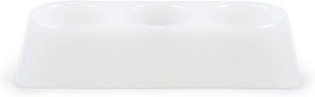 Noel Asmar Spa Treatment Dish - Ideal for manicures, pedicures, facials, and more - Recyclable, Made of Resin, BPA and Toxin free Frost White