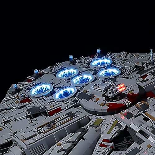 Miniatura 5 de Kit de luz LED de sonido RC para (Millennium Falcon) Modelo 75192 - Compatible con Lego 75192 - Kit de iluminación (solo luz, sin modelo de
