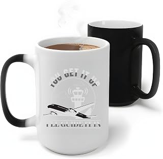 Aviation Gift for Air Traffic Controller A Guide for Flying Aircrafts Ideal for Enthusiasts and Pilots 11oz 15oz Color Changing Mug