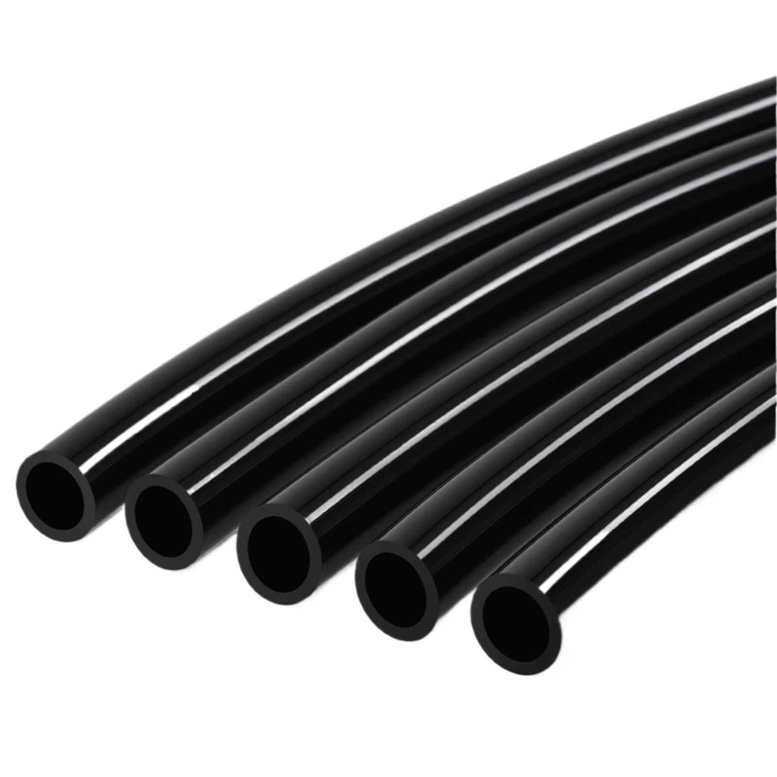 Rubber Hose, Silicone Tube ID 0.5-14mm 2-5m Black Food Grade High Temp Water Hose(5M-14X18MM)