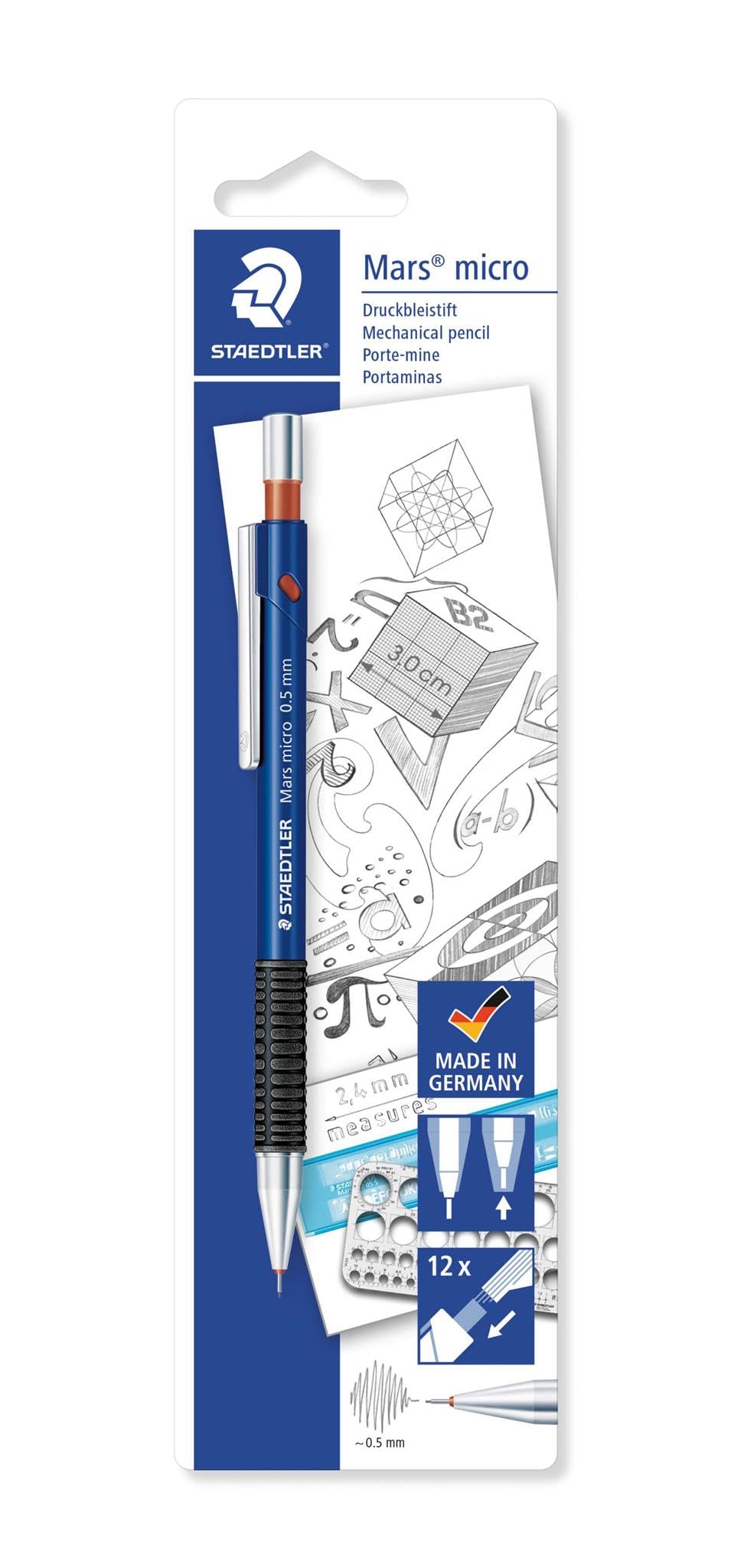 Staedtler 775 05BKDA Druckbleistift ideal für Schreiben und Zeichnen