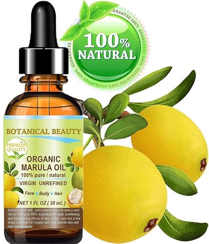 Miniatura 2 de Aceite orgánico de marula, crecimiento salvaje, 100% puro, virgen, sin refinar, aceite portador prensado en frío, 1 onza líquida, 1.0 fl oz para