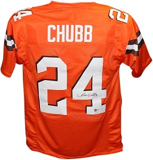 Nick Chubb Autographed Cleveland Browns Pro Style Jersey BAS