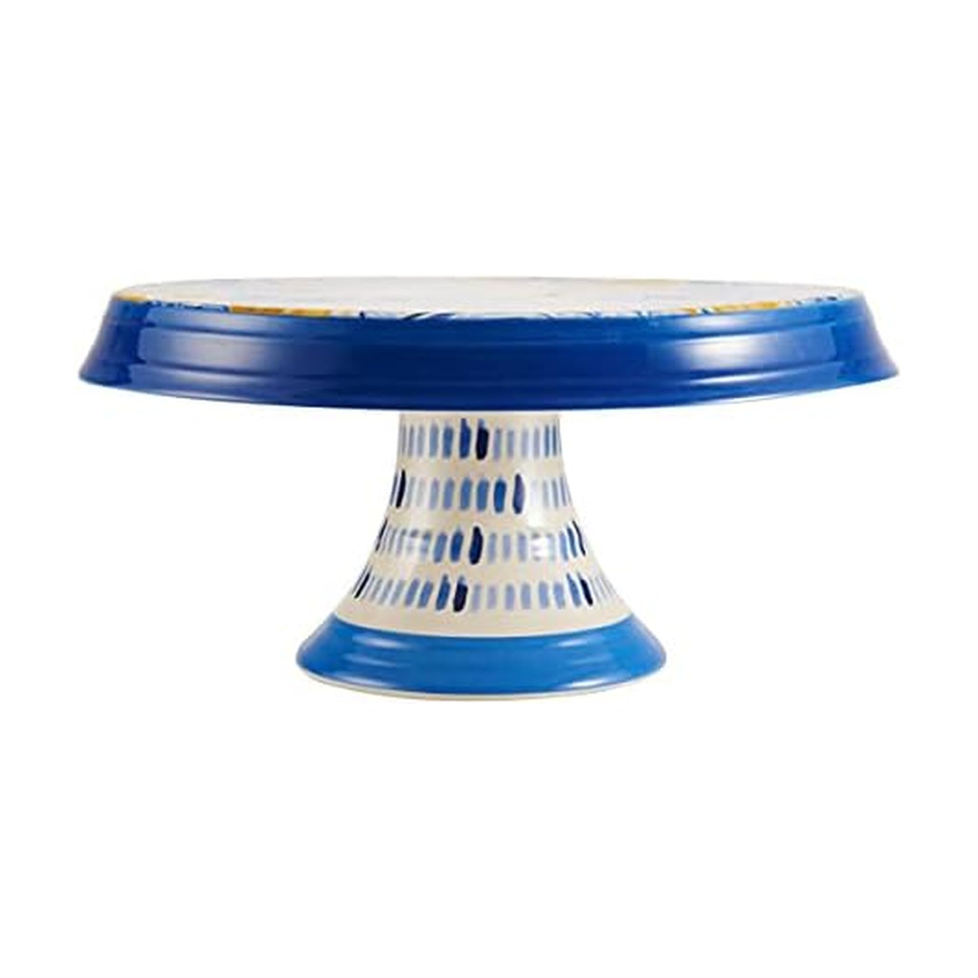 Présentoir à gâteaux multicolore Fitz and Floyd Madeline plat sur pied 26,7 cm