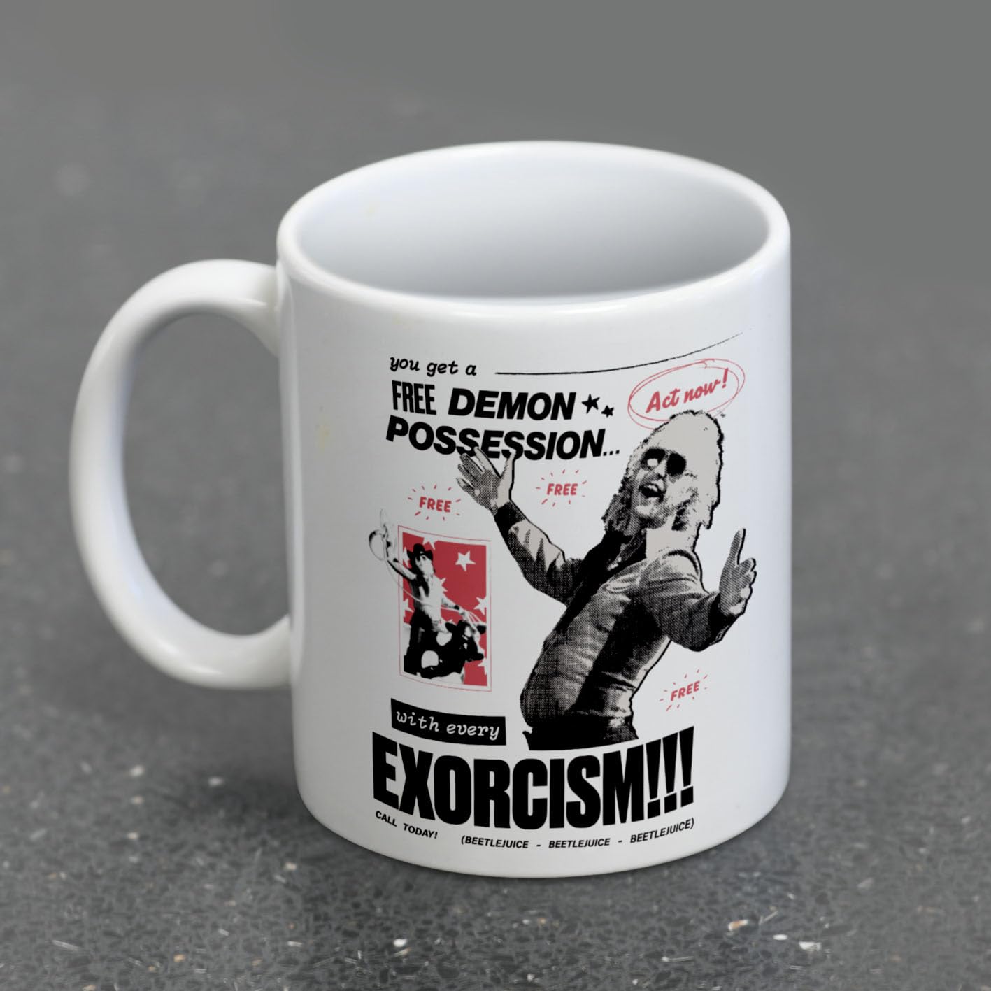 Pyramid International Beetlejuice (Exorcism) White Pod Mug, 11oz/325ML - Image 2