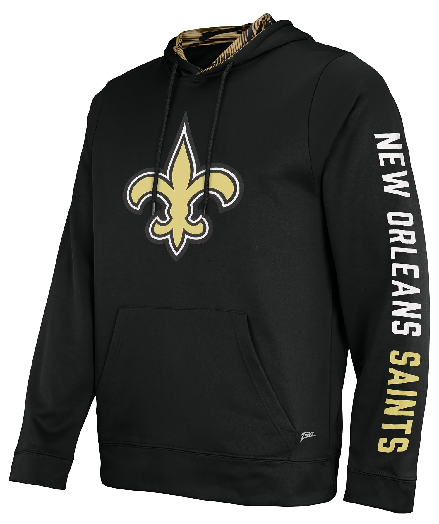 Zubaz NFL Football Men's Solid Team Hoodie with Camo Lined Hood and Sleeve Graphic — view 69
