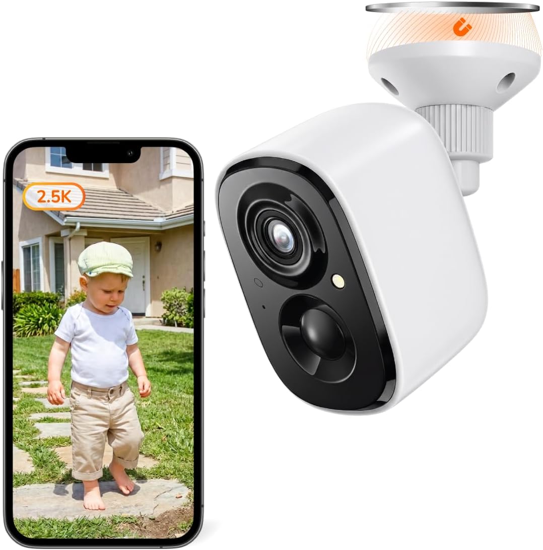 SensForge 2.5K Wireless Security Camera, Outdoor Battery Powered, 2.4G Wi-Fi, Magnetic, No Subscription Required, Human/Motion Detection, Color Night Vision, Spotlight, Siren, 2-Way Talk 3 61AYNJc3ftL. AC SL1435