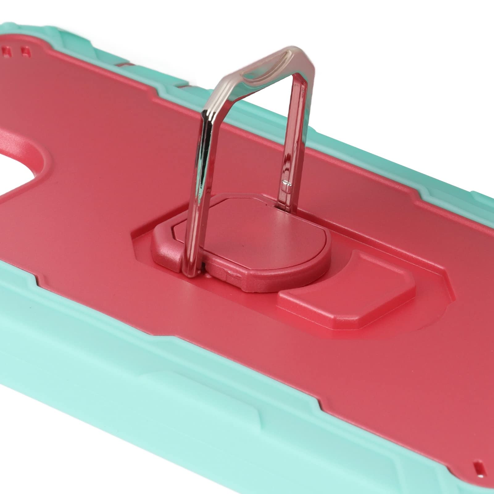 Cocoarm Custodia Armor con Supporto per IPhone 13 Pro Max, Verde Blu (#4)