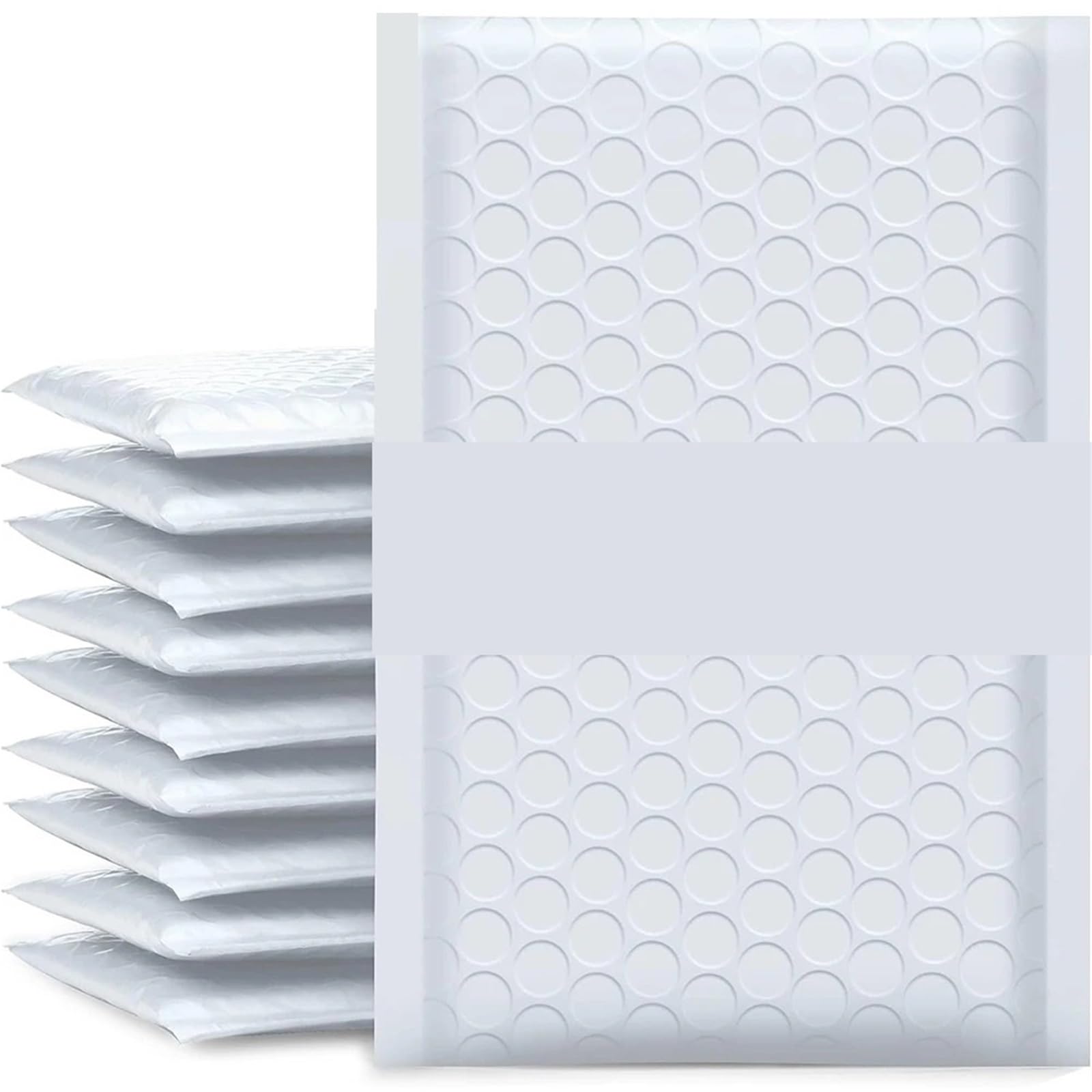 Buste imbottite spesse multi-formato da 50 pezzi for spedizioni aziendali Pacchetti adesivi Sacchetti di spedizione impermeabili per Imballaggio(15x18cm)