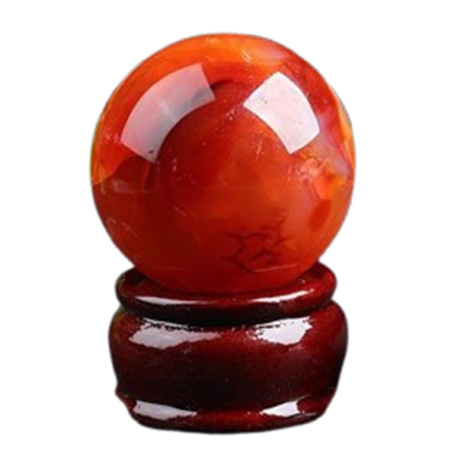 Rare Red Agate Quartz Crystal Ball Gemstone Sphere Feng Shui Specimens Ornament for Christmas Decor,30~40mm