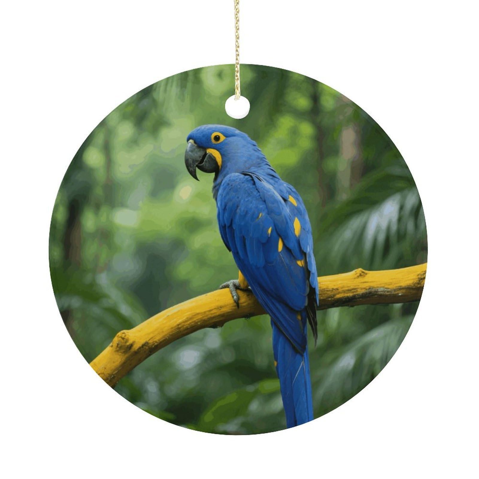 Personalized Christmas Ornaments 2025 Ceramic Hanging Bird Ornaments with Gold String Double-Sided Vintage Holiday Decorations for Tree Mantel Tabletop Xmas Party Favors