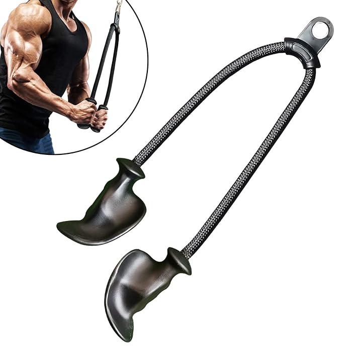 Buy Ergonomic Tricep Rope Pull Down Attachment, Upgraded Tricep Rope