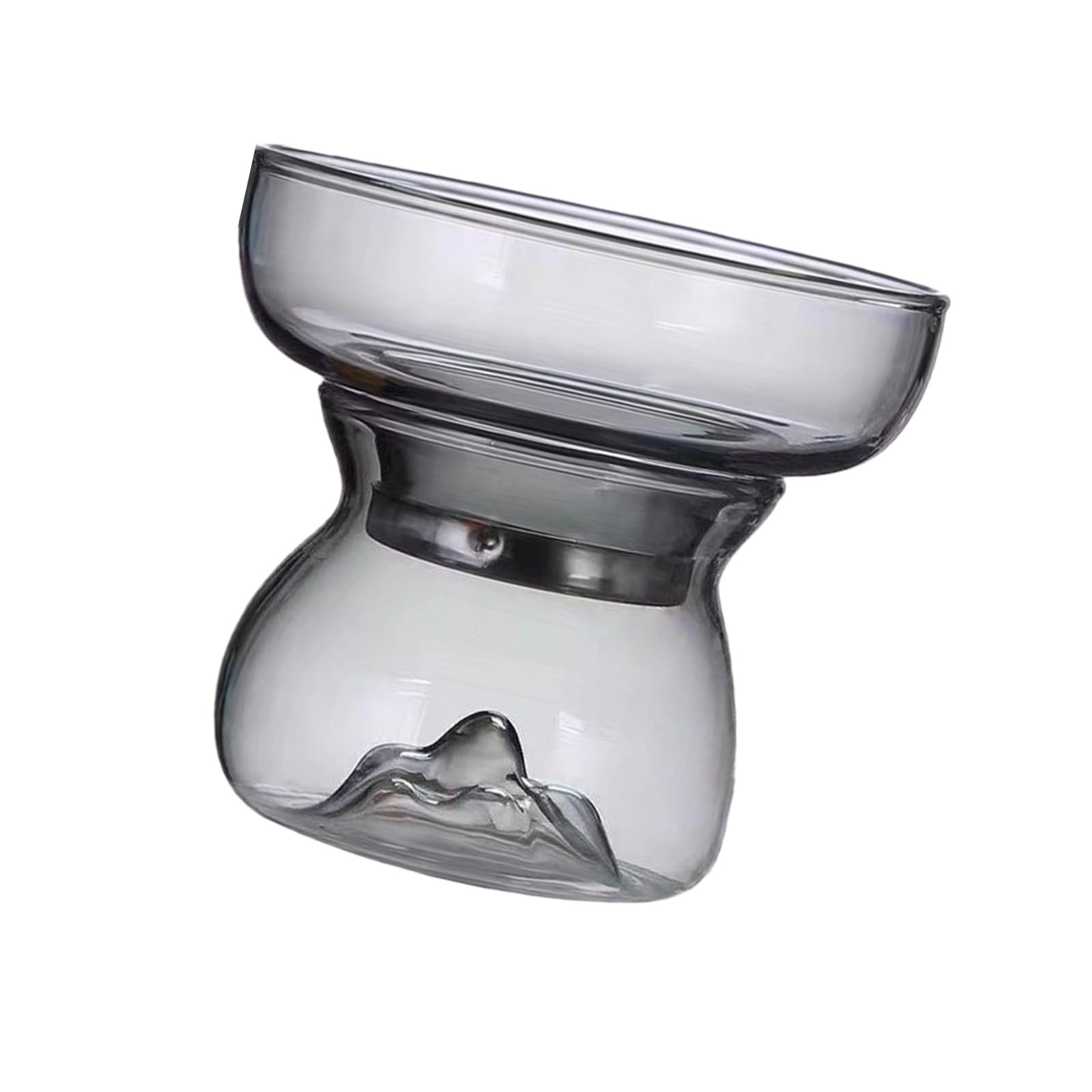Kalttoy Easy to Clean Clear Views Teapot Borosilicate Glass Teas Strainer with Temperature Resistance for Use Glass Strainer